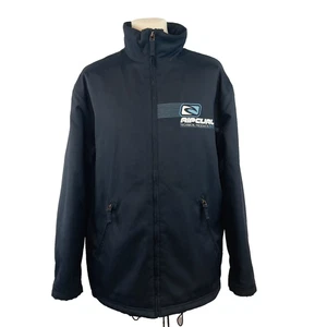Rip Curl Jacket Mens Large Navy Blue Classic Retro Full Zip Workwear Skater - Picture 1 of 16