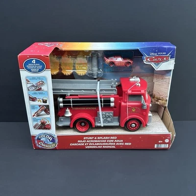 Disney Cars Color Changers Stunt & Splash Red Playset New Sealed - Image 1 of 4