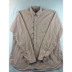 Camicia Fish Hippie sartoriale aderente a quadri con bottoni casual uomo XL - Foto 1 di 8
