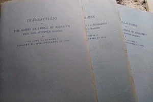 Transactions Of The Grand Lodge Of Free And Accepted Masons Volumes 1-3  1961 - Picture 1 of 6