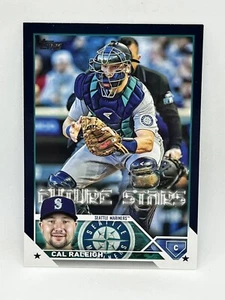 2023 Topps Serie 1 königsblau Cal Raleigh Future Stars Seattle Mariners #160 - Bild 1 von 3