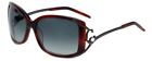 Charriol Designer Sonnenbrille IN Brauner Marmor Rahmen & Grau Farbverlauf Linse