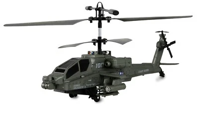 AMEWI Elicottero Radiocomandato 3,5 Canali Apache AH-64 Coassiale 2,4 Ghz