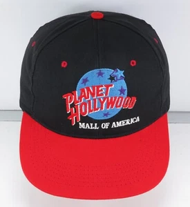 Planet Hollywood Mall of America Hat cap black Vtg snapback USA Bloomington MN - Imagen 1 de 6