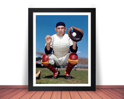 Framed YOGI BERRA Photo Picture NEW YORK YANKEES Baseball 8x10 or 11x14 (WB3) - Image 1 of 4
