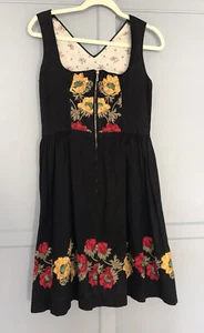 Vintage Original Berchtesgaden Embroidered Dirndl Size 36/XS - Picture 1 of 8