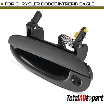 Manija de puerta exterior negra con cerradura para conductor delantero Chrysler New Yorker Dodge Foto 1 de 4
