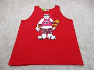 VINTAGE Party Animal San Diego California Tank Top Shirt Men XL Oneita 80s - Picture 1 of 12