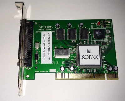 Kofax Adrenaline 650i SCSI Card 16700025-000 PCI Rev A INI-9100UW INITIO - Image 1 of 3