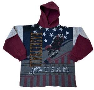 Vintage Street Crew Basketball AOP Pullover Sweatshirt Hoodie Jumper 90s - Bild 1 von 6