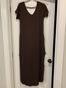Made By Johnny MBJ Long Dress Women's S Summer Casual Loose Pocket Short Sleeve - Picture 1 of 20