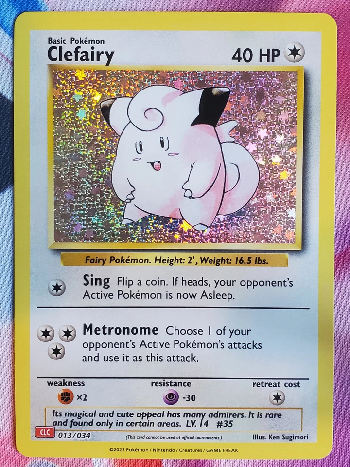 CLEFAIRY CLC 013/034 Pokemon Card Classic Collection - HOLO - MINT English - Image 1 of 2