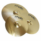 Paiste Brass 101 Set 3 Pieces 14 Hi Hat  16 Crash  20 Ride Set Cymbales