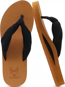 Flip Flops for Women with Arch Support Yoga Mat Comfortable Summer Beach Walking - Picture 1 of 12