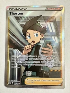 JCC Pokémon - Thorton 195/196 SWSH Origen Perdido Arte Completo Ultra Raro Casi Nuevo/M - Imagen 1 de 2