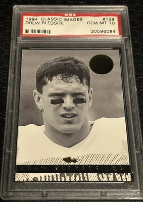 1994 Classic Images Drew Bledsoe #129 PSA GEM MT 10 - Image 1 of 2
