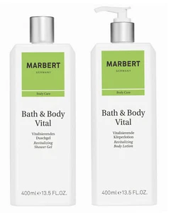  MARBERT Bath & Body Vitalizing Shower Gel & Body Lotion 2 x 400ml Original Packaging - Picture 1 of 1