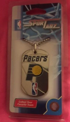 Official NBA Pacers Necklace Keychain Christmas Stocking Stuffer Basketball NIP - Image 1 of 2