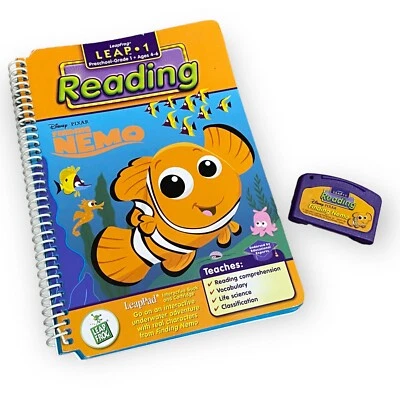 Leapfrog Leap 1 Reading Disney Pixar Finding Nemo Interactive Book w/ Cartridge - Image 1 of 3