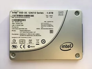Disque dur SSD SATA Intel SSDSC2BX016T4 1,6 To SSD DC S3610 6 Gbit/s 2,5 pouces - Photo 1/1