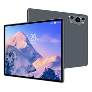 Grey US Plug Andr-oid 14 Tablet With 10.1in High-Clear Screen Octa-Core Proc CEL - Picture 1 of 12