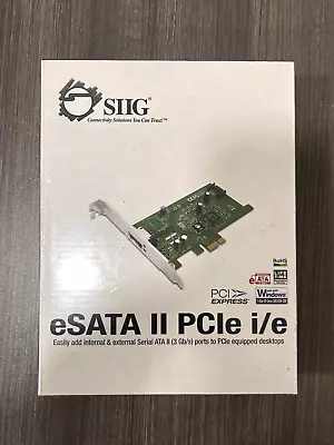 SIIG eSATA II PCI Express x1 Controller Card 3gb/s 1 port - Image 1 of 3