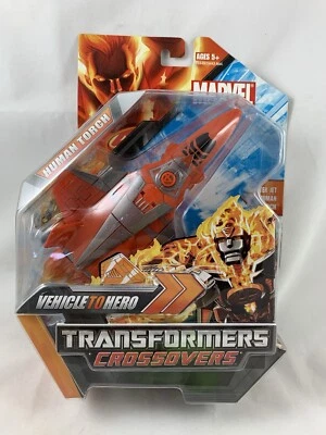 Hasbro Transformers Marvel Crossover Human Torch Fighter Jet Fantastic Four NEW! - Image 1 of 4
