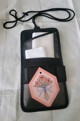 Travelon Id Passport Holder Neck Wallet Travel Pouch Unisex Black Organizer - Image 1 of 4