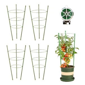 Kgozwon 4 Pack Tomato Cage Plant Support Cages for Garden, 18 inches Trellis ... - Picture 1 of 7
