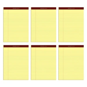8.5 x 11 Legal Pads, 6 Pack, Premium Docket Gold Brand, Narrow Ruled, Thick Y... - Picture 1 of 6