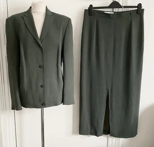 GERRY WEBBER Dark Green Maxi Skirt & Jacket Set Size 16 - Picture 1 of 4