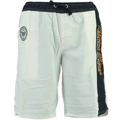 Geographical Norway Weiße Herren-Schwimmbadshorts - Bild 1 von 3