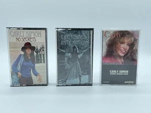 Carly Simon 3 Cassette Tapes: No Secrets, Anticipation, & Coming Around Again - Picture 1 of 1
