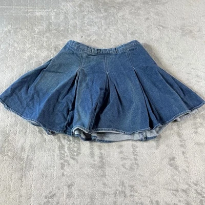 Minifalda SO Denim para Mujer Talla 1 Azul Plisada Informal Y2K Juegos con disfraces Boho Foto 1 de 4