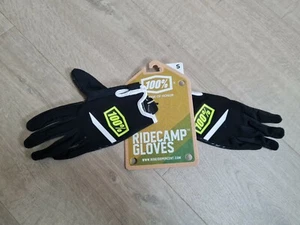 Guantes Ride 100% Ridecamp Negros Pequeños - Liquidación Bicicleta de Montaña MTB - Imagen 1 de 2