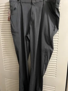 42 x 32 RED KAP COOLING MENS WORK PANTS Grey CELL PHONE POCKETS - Picture 1 of 10