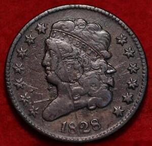 1828 Philadelphia Mint Copper Classic Head Half Cent
