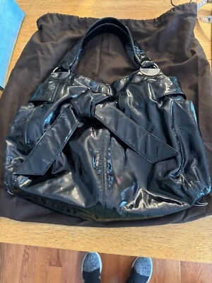 Kooba Black Elisha Bow-Accented Shoulder Bag - Image 1 of 4