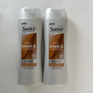 (2) Suave Professionals Sleek & Smooth Shampoo 48h Frizz Control System 12.6oz - Picture 1 of 2