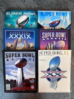  (6) Programa Super Bowl de los New England Patriots 20 38 39 42 51 53 Tom Brady Foto 1 de 4