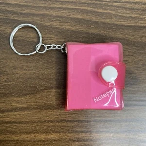 Pink Mini Notepad Keychain Unused - Picture 1 of 6