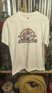 Team Mud Bug Who's Your Crawdaddy T-shirt Men's Size Medium White Hanes Tee - Picture 1 of 5