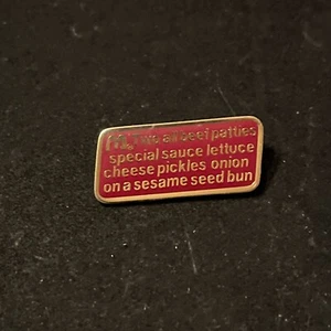 McDonald’s Big Mac Ingredients Employee Lapel Hat Pin - Picture 1 of 3