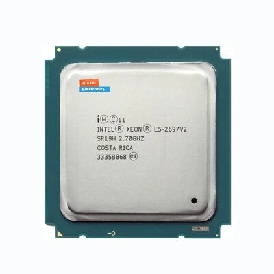 Intel Xeon E5-2697 V2 2697V2 2.7GHz 12Core 30M LGA2011 130W SR19H CPU Processor - Image 1 of 2