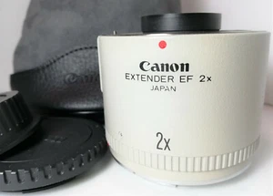  [ AlmostNew (Optical TOP MINT)] Canon Extender EF 2x w/Case From Japan - Picture 1 of 11