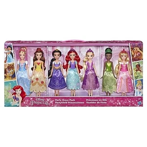 Disney Princess Party Dress Pack, Includes Ariel, Aurora, Belle, Cinderella, ... - Picture 1 of 2