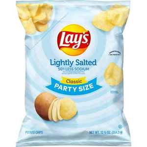 HI Lay's Potato Chips Lightly Salted Party Size 12.5 Ounce Bag - Picture 1 of 4