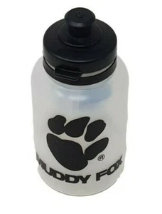 SMALL MUDDY FOX WATER BOTTLE, BOTTLE CAGE, 330ML, CLEAR PLASTIC, KIDS BIKES - Picture 1 of 4