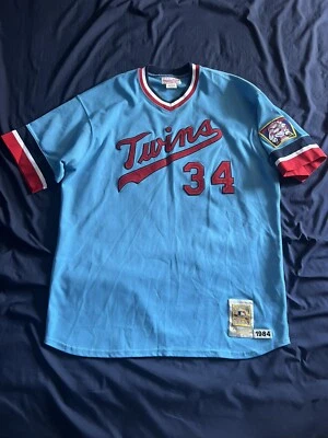 100% Authentic 1984 Kirby Puckett Minnesota Twins Mitchell Ness Jersey 52 2XL - Image 1 of 4
