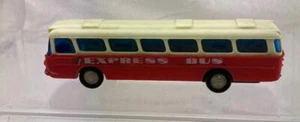 EXPRESS BUS BLUE BOX HONG KONG 1/72 ISH SCALE SIZE FRICTION DRIVE PLASTIC - Picture 1 of 3
